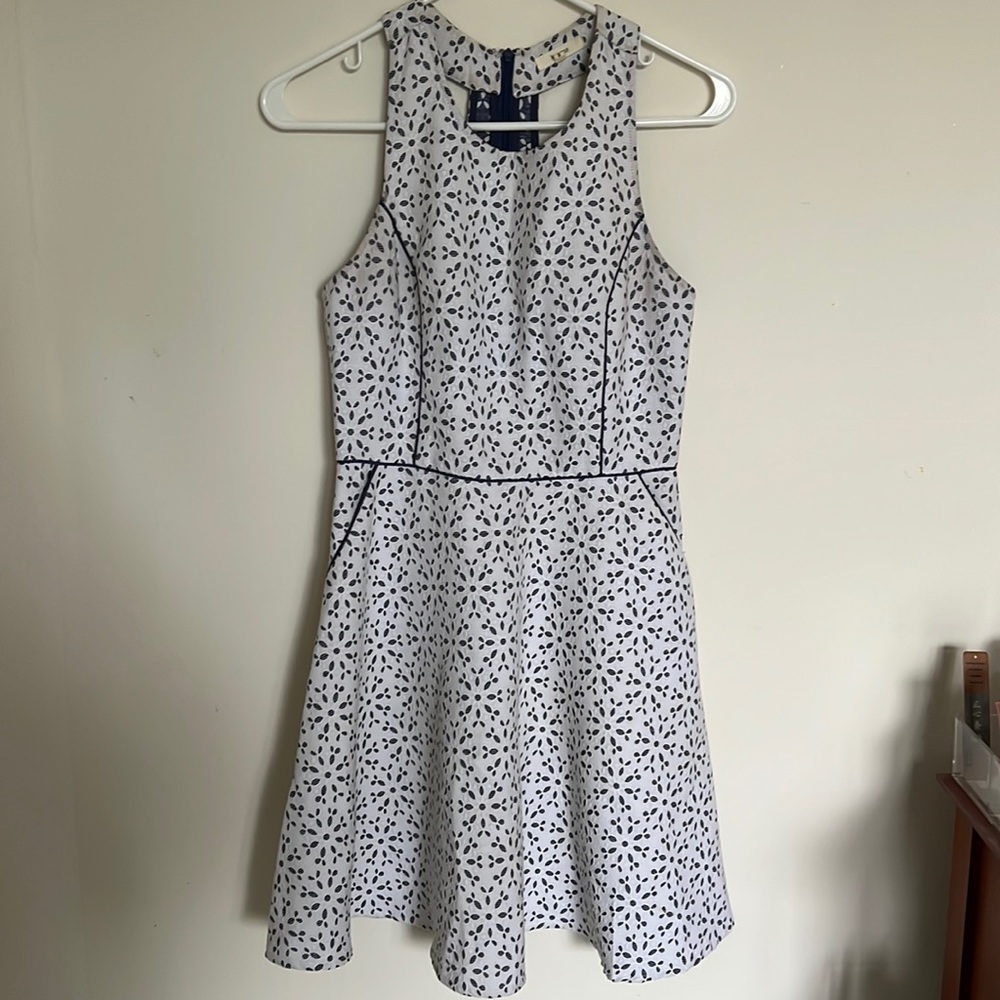 White Embroidered Dress Size Small